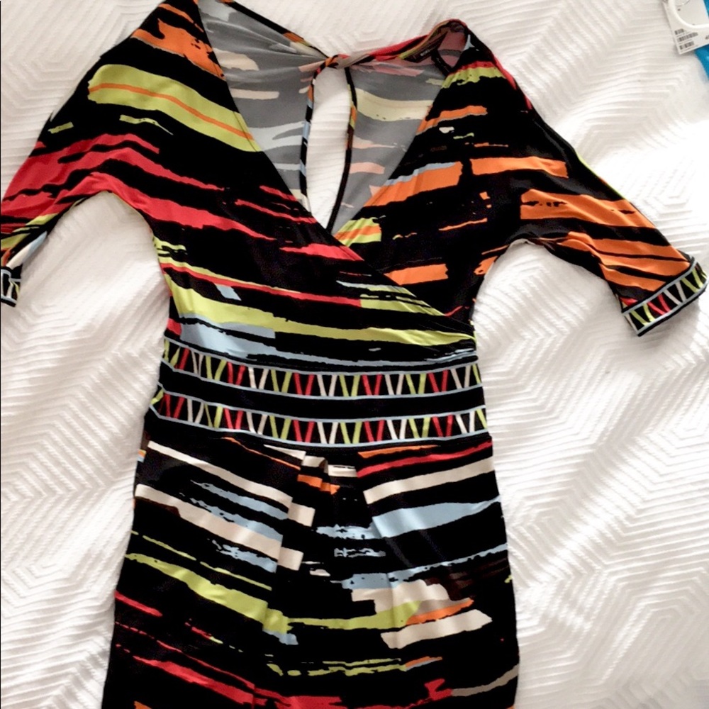 BCBGMaxAzria Tribal Mini Dress